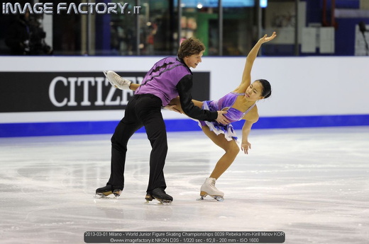 2013-03-01 Milano - World Junior Figure Skating Championships 0039 Rebeka Kim-Kirill Minov KOR